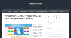 Desktop Screenshot of adamnurfauzan.com